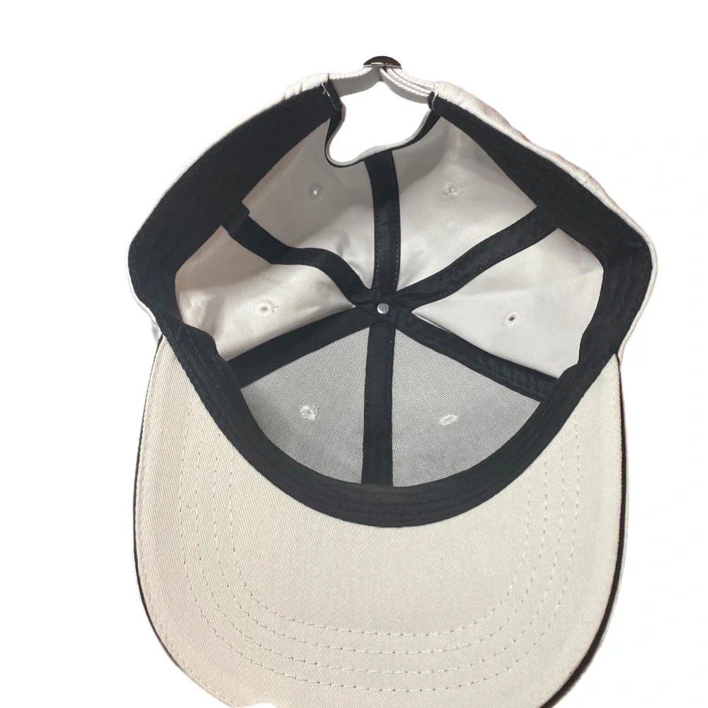 White 'Mom' Adjustable Hat With Red Bow